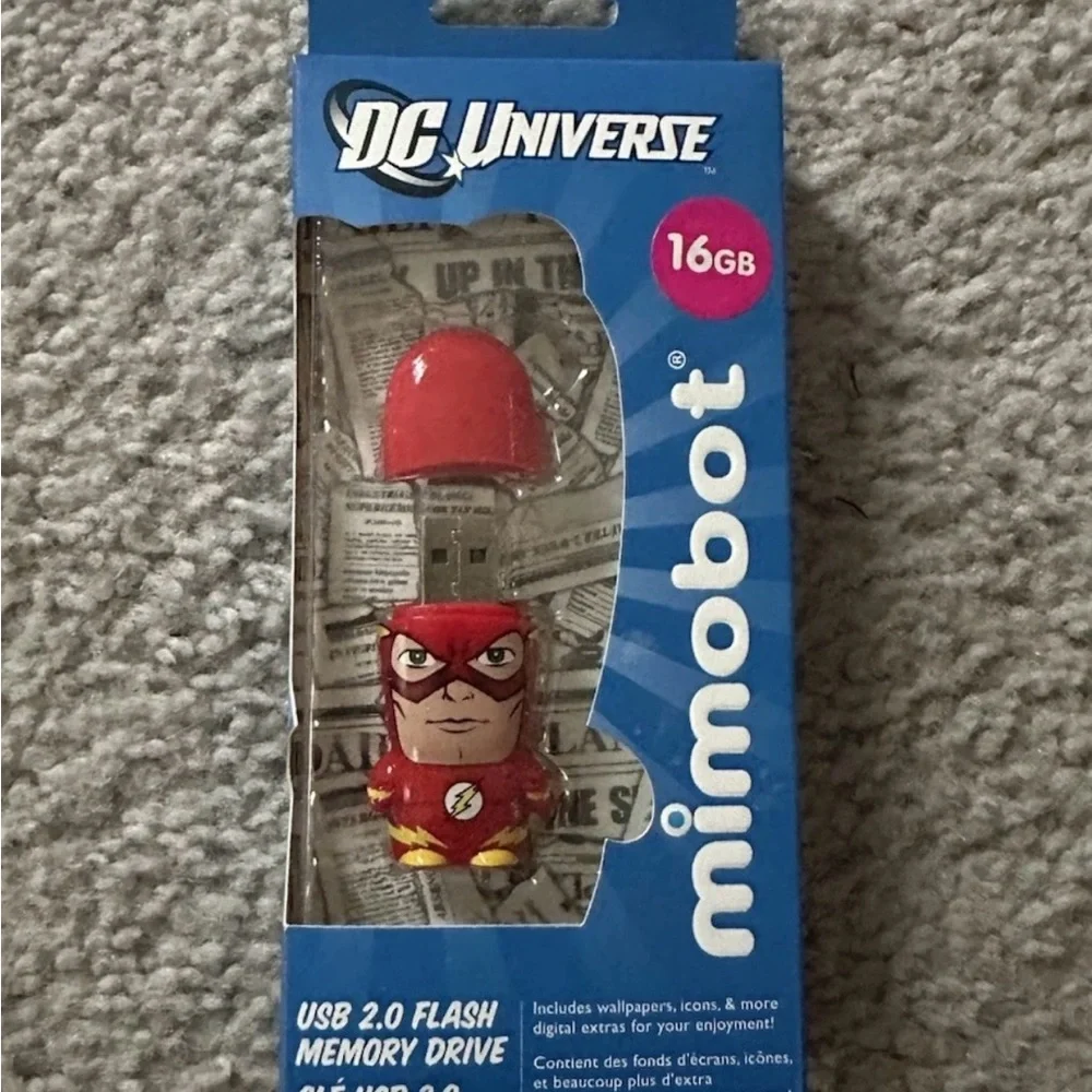 DC universe FLASH Mimobot USB 2.0 Flash Memory Drive 16gb